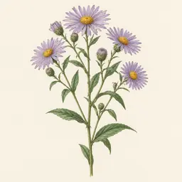 Aster (ilustración botánica)