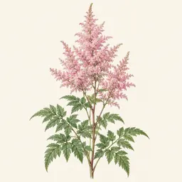Astilbe (ilustración botánica)