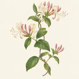 Madreselva (ilustración botánica)