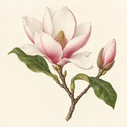 Magnolia (ilustración botánica)