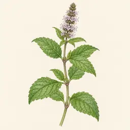 Menta (ilustración botánica)