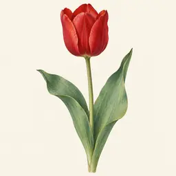 Tulipán (ilustración botánica)