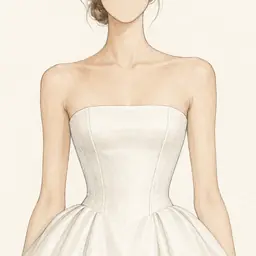 Strapless (sin tirantes) (ilustración)