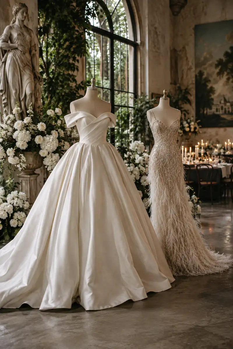 Ilustración del estilo de la boda