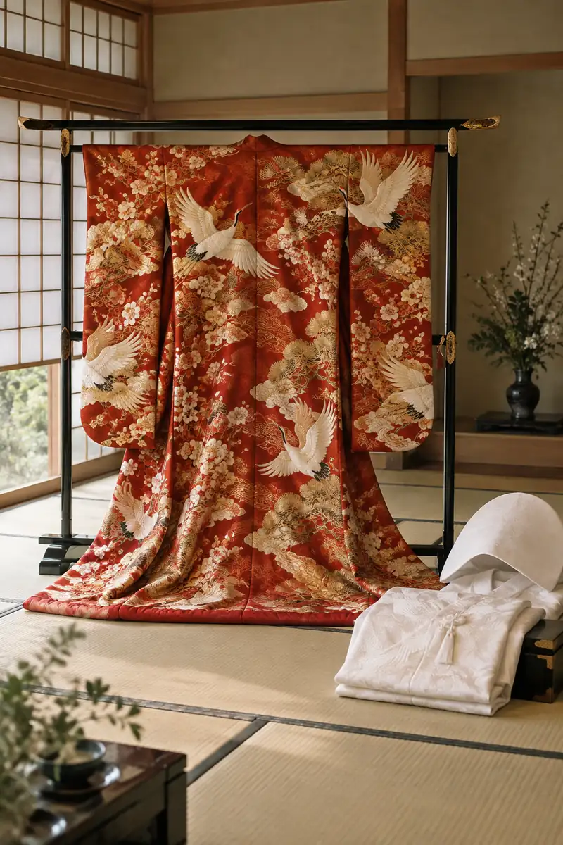 El uchikake, Japón